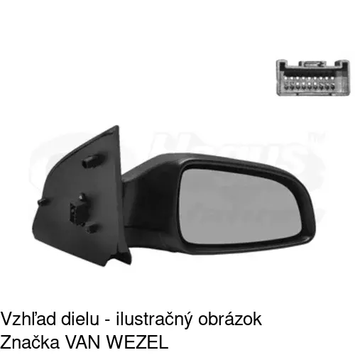 Vonkajšie zrkadlo 5509528S /POLCAR/ - obr. 2