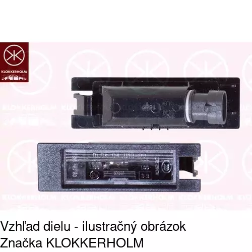 Svetlo na osvetlenie evidenčného čísla POLCAR 5509959X