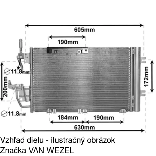 Chladiče klimatizácie 5509K8C5 /POLCAR/ - obr. 4