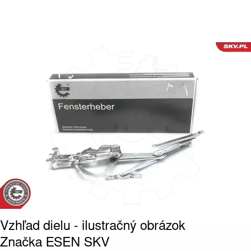 Mechanizmus sťahovania okna elektrický bez motora 5509PSG2 /POLCAR/ - obr. 3