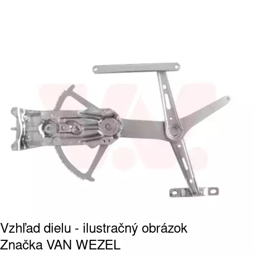 Mechanizmus sťahovania okna elektrický bez motora 5509PSG2 /POLCAR/ - obr. 5