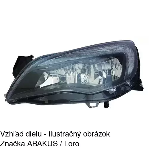 Hlavný reflektor 5511096E /POLCAR/ - obr. 2
