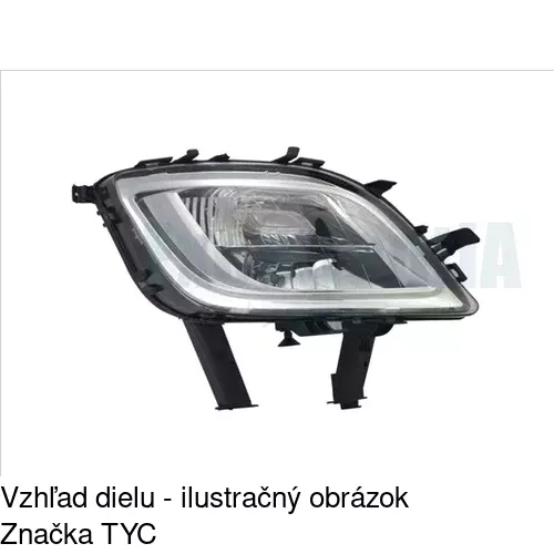 Hmlové svetlo - predné POLCAR 551130-E
