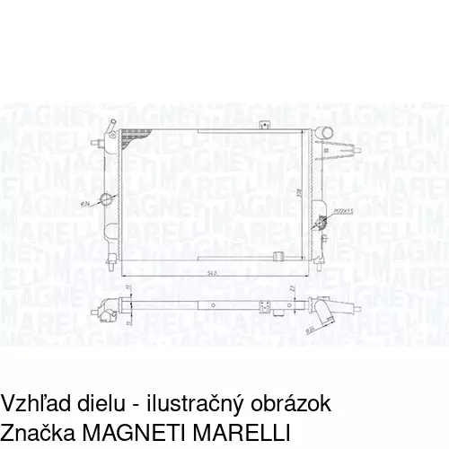 Chladiče vody 551408-3 /POLCAR/