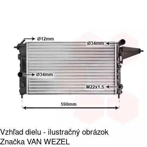 Chladiče vody 551408-4 /POLCAR/ - obr. 3