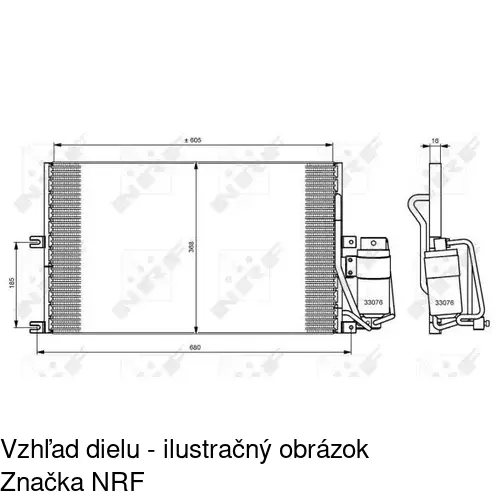 Chladiče klimatizácie 5516K8C1 /POLCAR/ - obr. 3