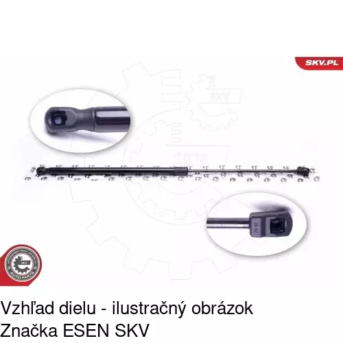 Plynová pružina 5518AS /POLCAR/ - obr. 4