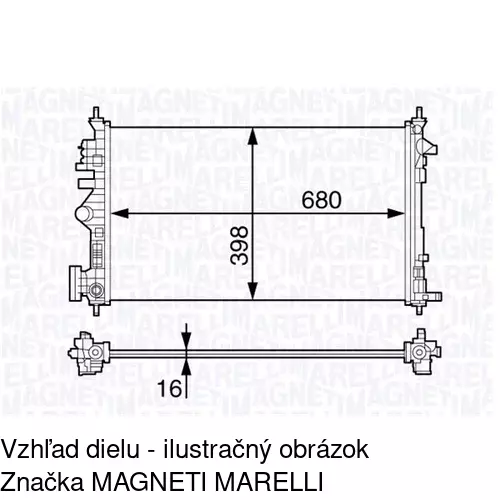 Chladiče vody POLCAR 5520086K