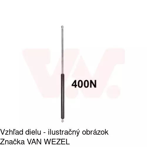 Plynová pružina 5520AS /POLCAR/ - obr. 4