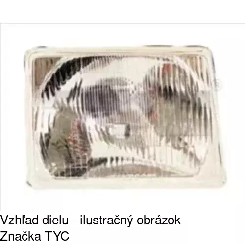 Hlavný reflektor 5551101E /POLCAR/ - obr. 2
