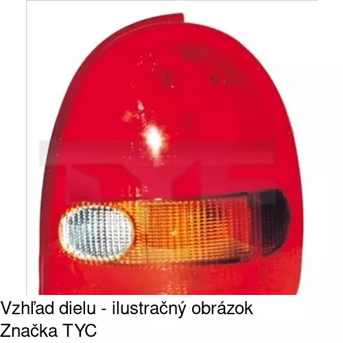 Zadné svetlo POLCAR 555587-E