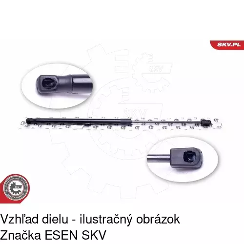Plynová pružina 5555AB1 /POLCAR/ - obr. 2