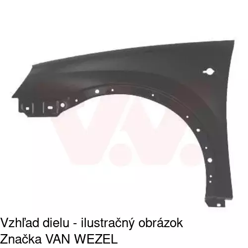 Predný blatník 555602 /POLCAR/ - obr. 2
