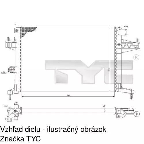 Chladiče vody POLCAR 5556083X