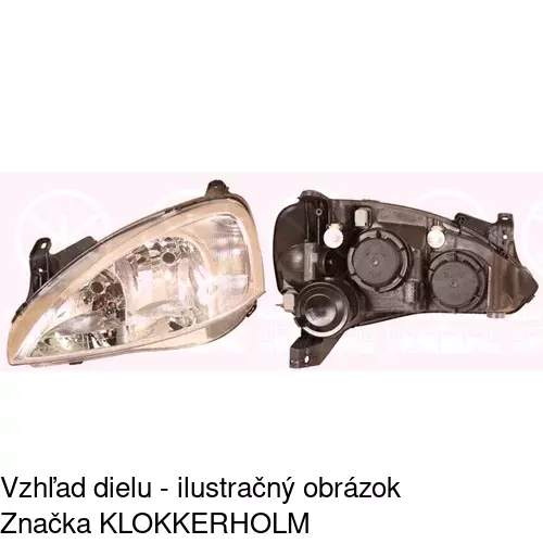 Hlavný reflektor 5556091E /POLCAR/ - obr. 3