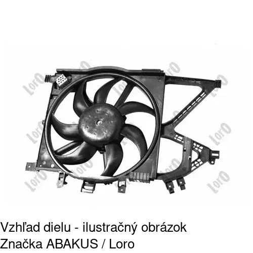 Ventilátor bez krytu / podpery 555623U5 /POLCAR/ - obr. 4