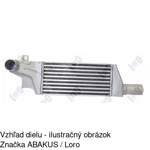 Chladiče vzduchu (Intercoolery) 5556J8-1 /POLCAR/ - obr. 3