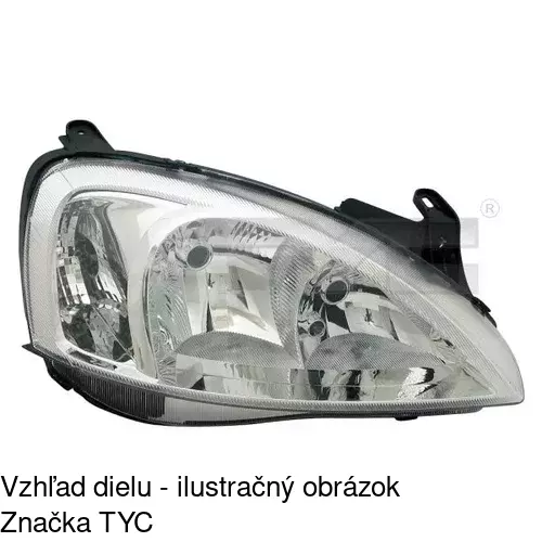 Hlavný reflektor 5557101E /POLCAR/ - obr. 1