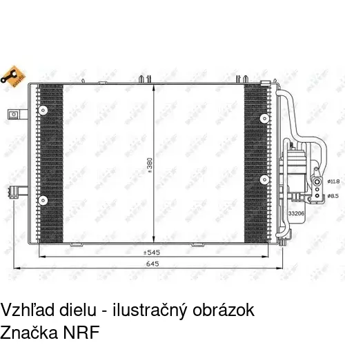 Chladiče klimatizácie 5557K8C1S /POLCAR/ - obr. 1