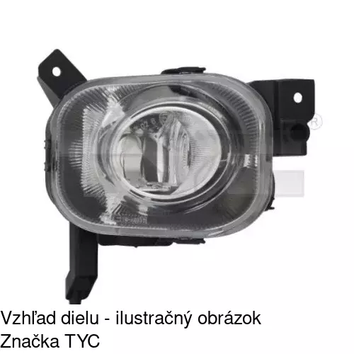 Hmlové svetlo - predné POLCAR 5558290E