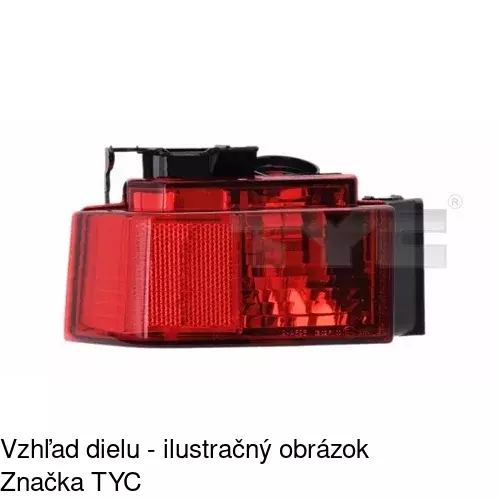 Hmlové svetlo - zadné POLCAR 555997-E