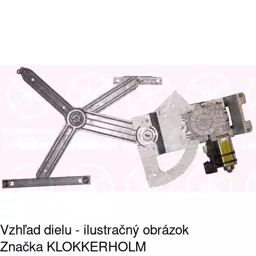 Mechanizmus sťahovania okna elektrický bez motora 5559PSG1 /POLCAR/ - obr. 1