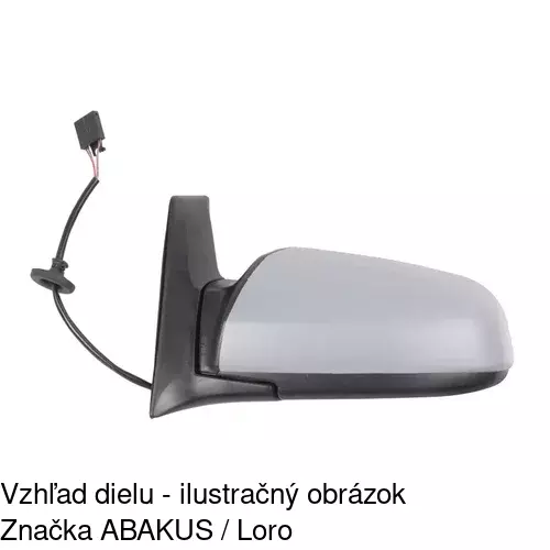 Vonkajšie zrkadlo 5561514S /POLCAR/ - obr. 2