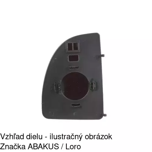 Sklo vonkajšieho zrkadla s držiakom 5702555M /POLCAR/ - obr. 3