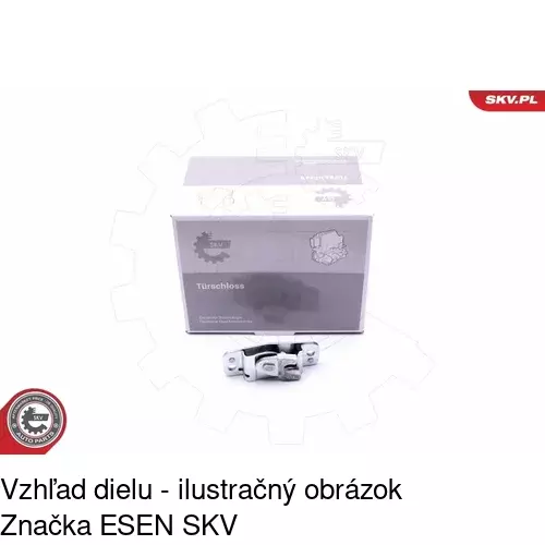 Dverový zámok - mechanizmus 5703Z-56 /POLCAR/ - obr. 1