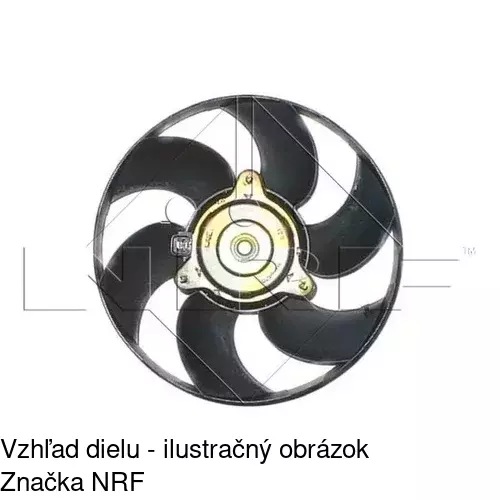 Ventilátor bez krytu / podpery POLCAR 570723U1