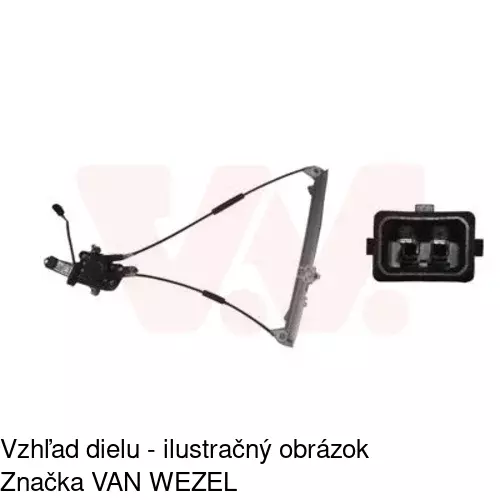 Elektrický mechanizmus okna dverí 5708PSE5 /POLCAR/ - obr. 2