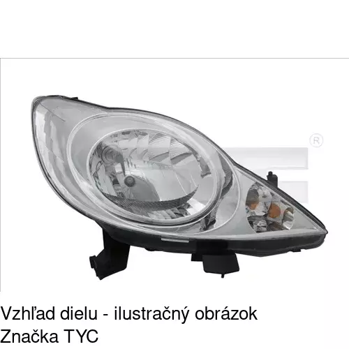 Hlavný reflektor 5716101E /POLCAR/ - obr. 2