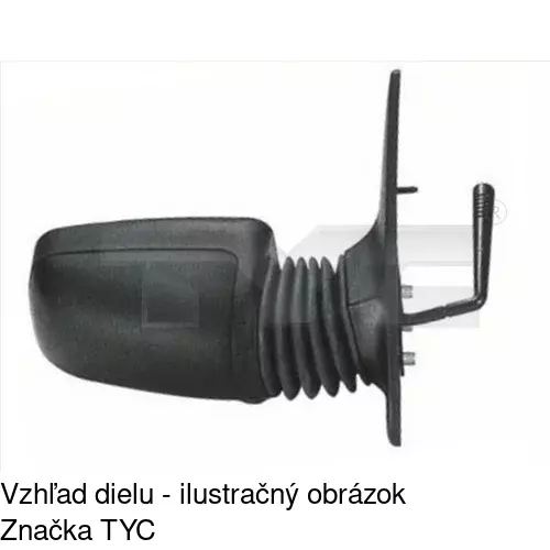 Vonkajšie zrkadlo 5722511M /POLCAR/ - obr. 2