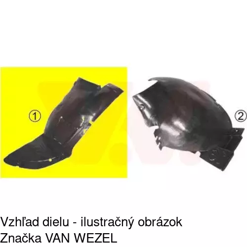 Podblatník (plast) 5723FL14T /POLCAR/
