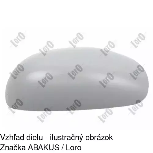 Rám vonkajšieho zrkadla 574755PE /POLCAR/ - obr. 2