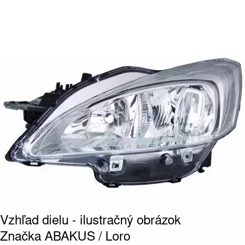 Hlavný reflektor 575610-E /POLCAR/ - obr. 2