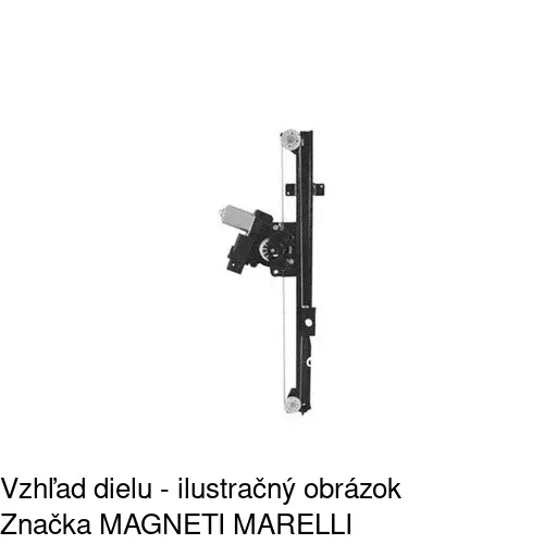 Mechanizmus sťahovania okna elektrický bez motora 5770PSG1 /POLCAR/ - obr. 5