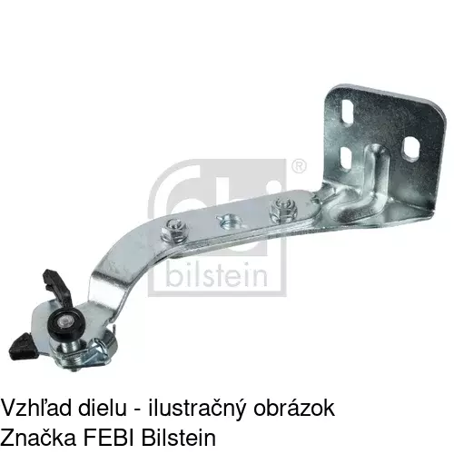 Vozík - kolieska pant posuvných dverí POLCAR 5770Z-72