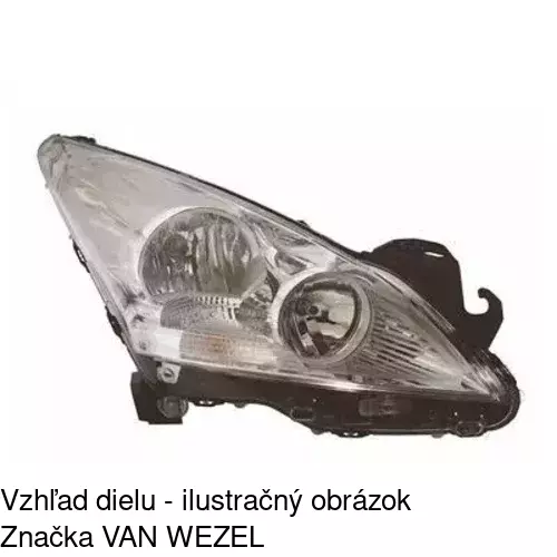 Hlavný reflektor 578010-E /POLCAR/ - obr. 3