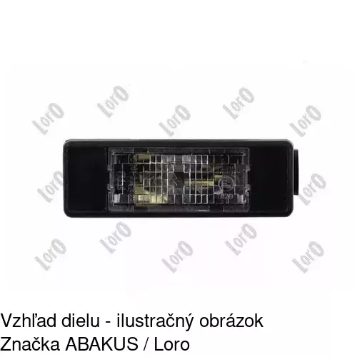 Svetlo na osvetlenie evidenčného čísla 5790957X /POLCAR/ - obr. 5