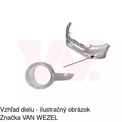 Rámik hmlového svetla 57B127-1 /POLCAR/ - obr. 2