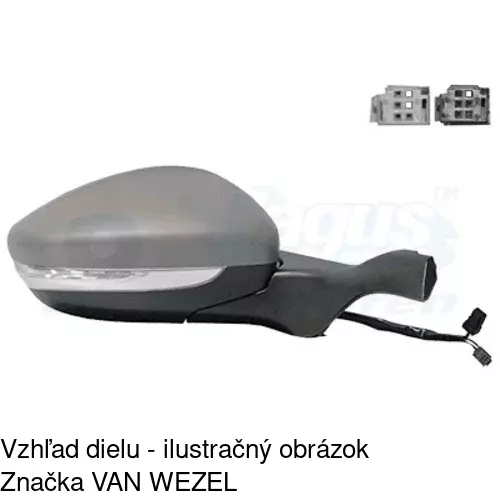 Vonkajšie zrkadlo 57B1524M /POLCAR/ - obr. 2