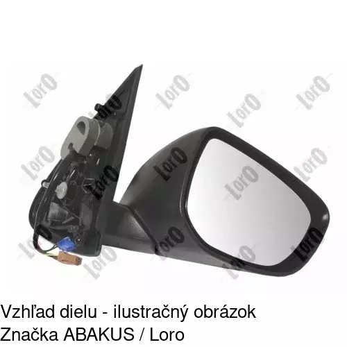 Vonkajšie zrkadlo 57C2522M /POLCAR/ - obr. 2