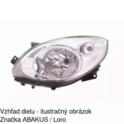 Hlavný reflektor 6001090E /POLCAR/ - obr. 4