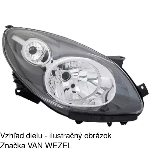 Hlavný reflektor 600110-E /POLCAR/ - obr. 5