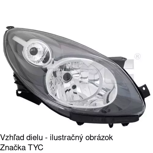 Hlavný reflektor POLCAR 600110-H