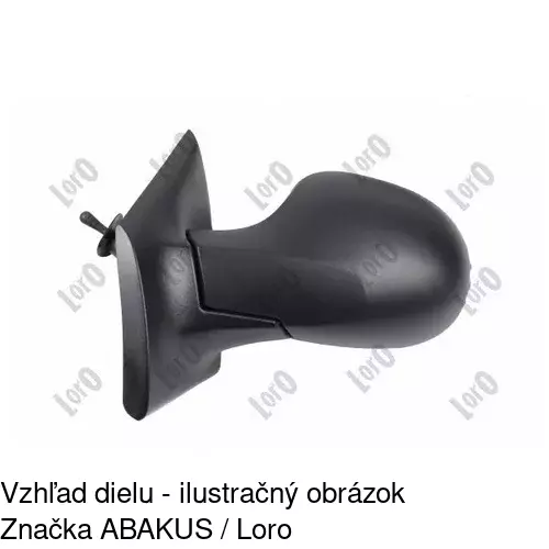 Vonkajšie zrkadlo 6001511S /POLCAR/ - obr. 3