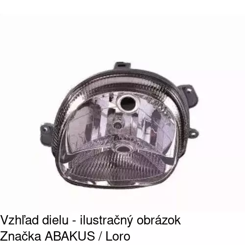 Hlavný reflektor 6004095E /POLCAR/ - obr. 1