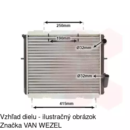 Chladiče vody 600608-5 /POLCAR/ - obr. 3