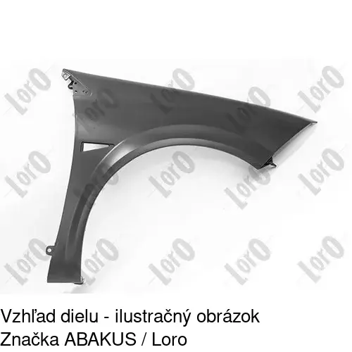 Predný blatník 601202-J /POLCAR/ - obr. 2